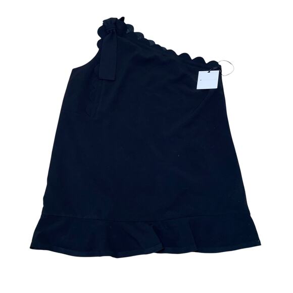 Victoria Beckham for Target Black Scalloped Tie One Shoulder Dress Size 3X NWT - Picture 1 of 9